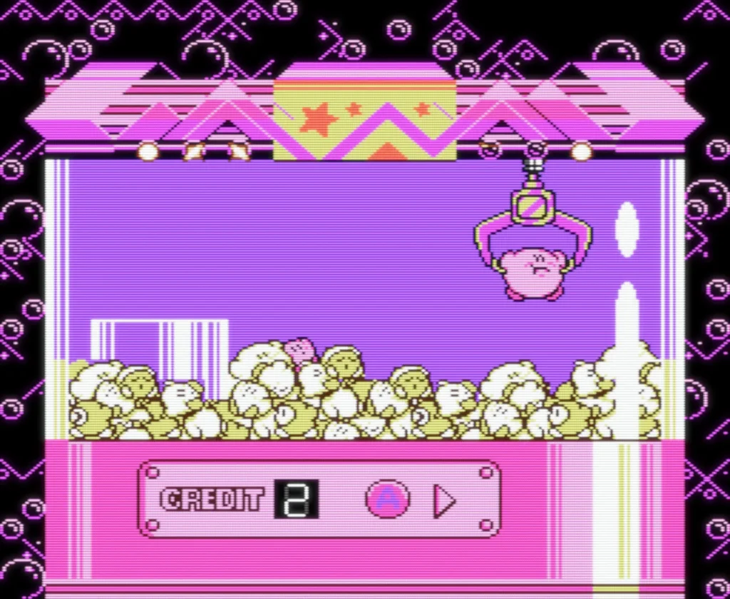 Kirbys adventure claw mini game