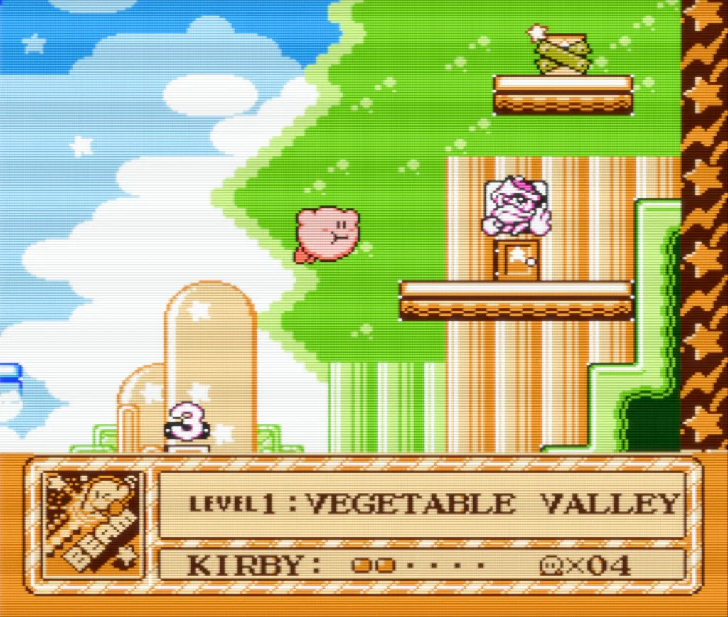 Kirbys adventure nes vegetable valley